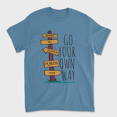 Go Your Own Way, Tricou Barbati (Unisex)