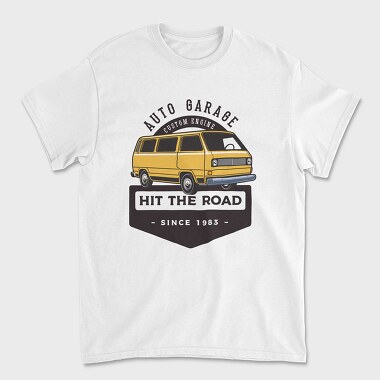 1985 VW Westie camper, Tricou Barbati (Unisex)