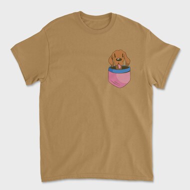 Vizsla Dog Pocket, Tricou Barbati (Unisex)