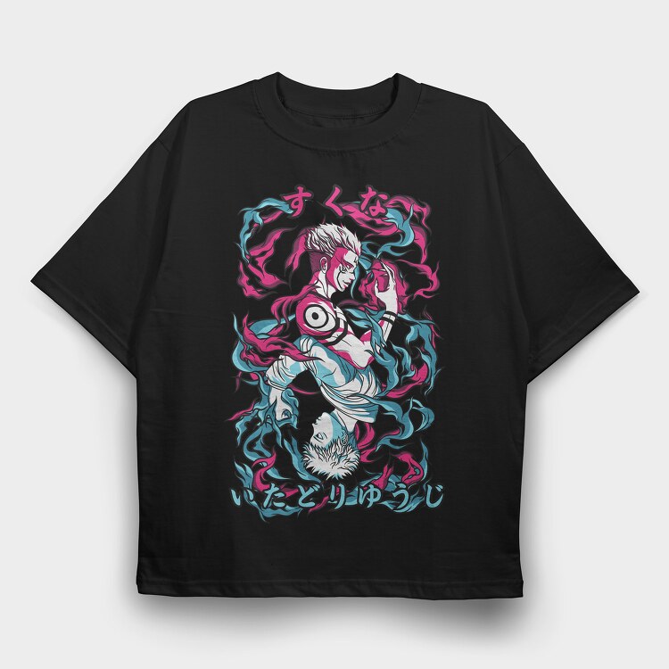 Gojo Satoru Jujutsu Kaisen, Tricou Oversize Barbati (Unisex)