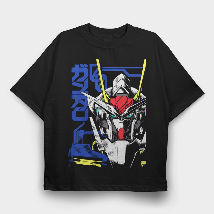 Gundam, Tricou Oversize Barbati (Unisex)