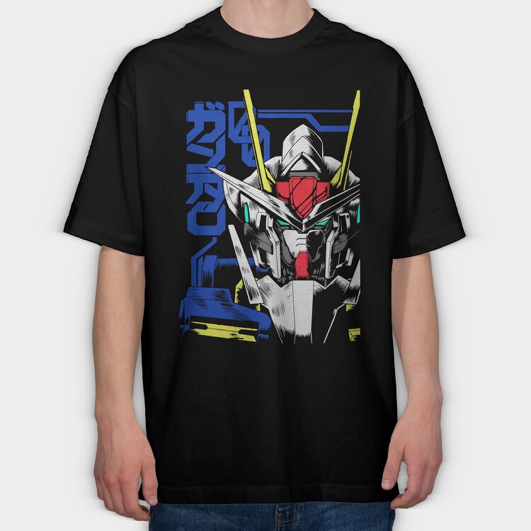 Gundam, Tricou Oversize Barbati (Unisex)