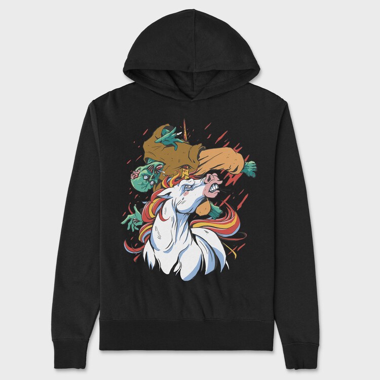 Unicorn Zombies, Hanorac Oversize Barbati (Unisex)