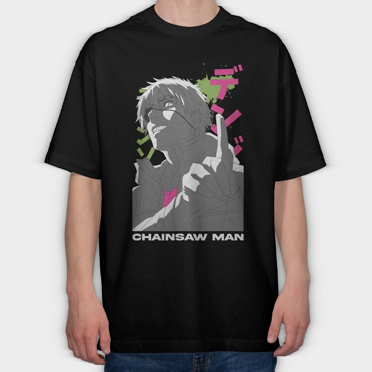 Chainsaw Man 16, Tricou Oversize Barbati (Unisex)