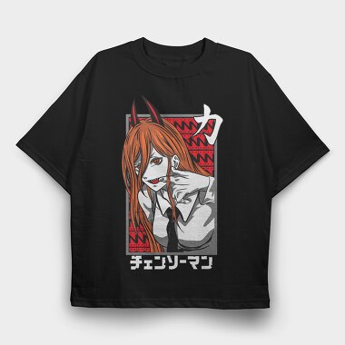 Chainsaw Man 5, Tricou Oversize Barbati (Unisex)