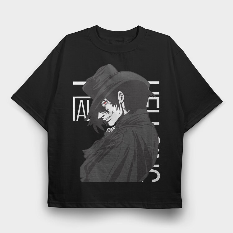 Hellsing 3, Tricou Oversize Barbati (Unisex)