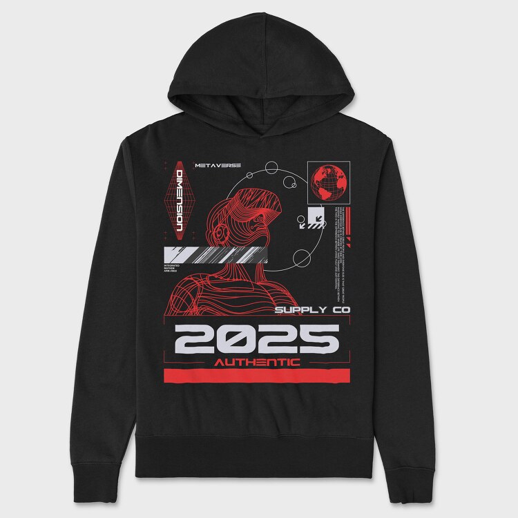 2025 1, Hanorac Oversize Barbati (Unisex)