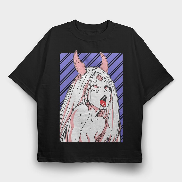 Hentai 2, Tricou Oversize Barbati (Unisex)