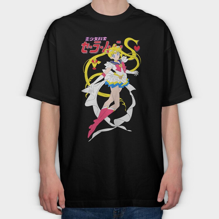 Sailor Moon 2, Tricou Oversize Barbati (Unisex)