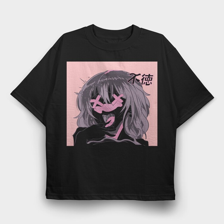 Hentai 8, Tricou Oversize Barbati (Unisex)