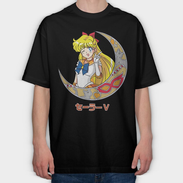 Sailor Moon 25, Tricou Oversize Barbati (Unisex)