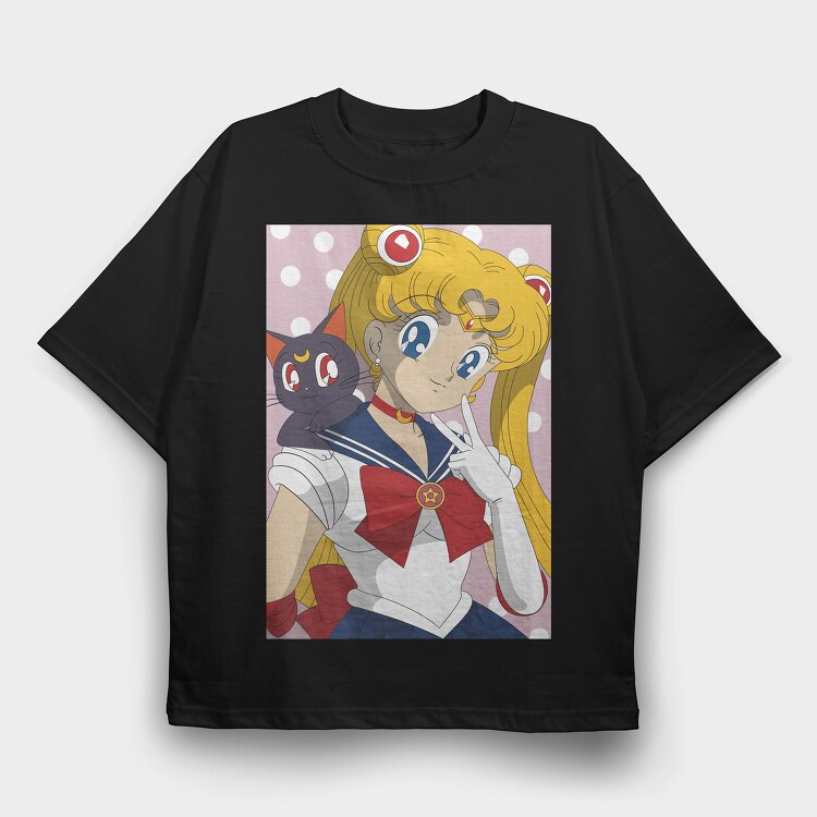 Sailor Moon 9, Tricou Oversize Barbati (Unisex)