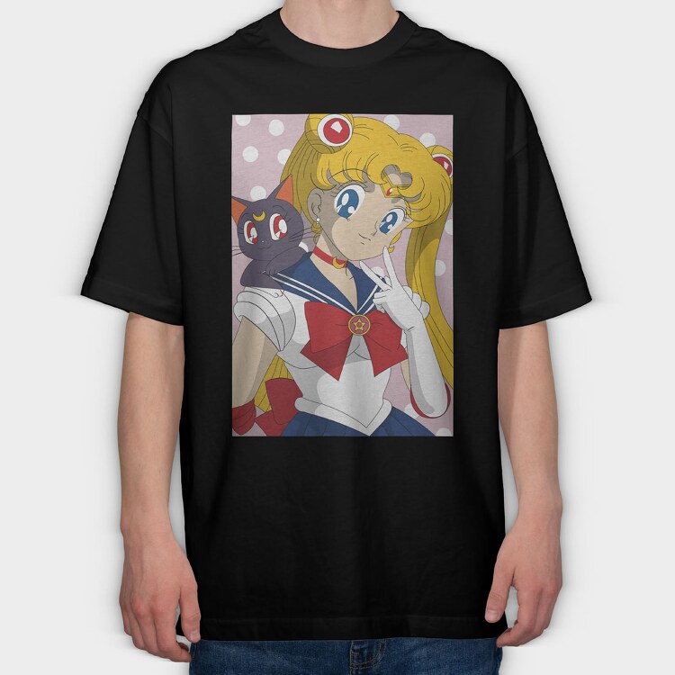 Sailor Moon 9, Tricou Oversize Barbati (Unisex)
