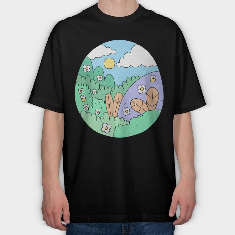 Garden 5, Tricou Oversize Barbati (Unisex)