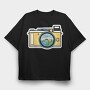 Camping Camera, Tricou Oversize Barbati (Unisex)
