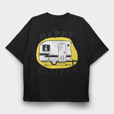 Happy Camper 2, Tricou Oversize Barbati (Unisex)