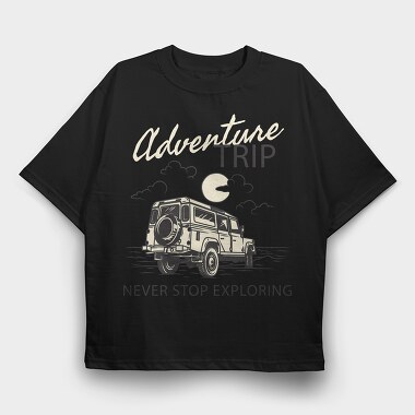 Adventure Trip, Tricou Oversize Barbati (Unisex)