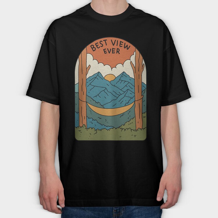 Landscape Nature 1, Tricou Oversize Barbati (Unisex)