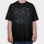 Vintage Audio Illustration 2, Tricou Oversize Barbati (Unisex)