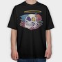 Skull Mushrooms, Tricou Oversize Barbati (Unisex)