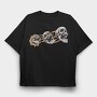 Skulls 2, Tricou Oversize Barbati (Unisex)