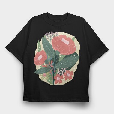Bouquet of Flowers 3, Tricou Oversize Barbati (Unisex)
