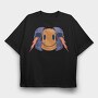 Smiley Skull, Tricou Oversize Barbati (Unisex)