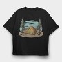 Retro Nature Outdoor 5, Tricou Oversize Barbati (Unisex)