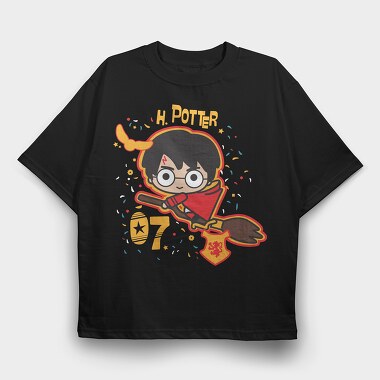 07 Harry Potter, Tricou Oversize Barbati (Unisex)