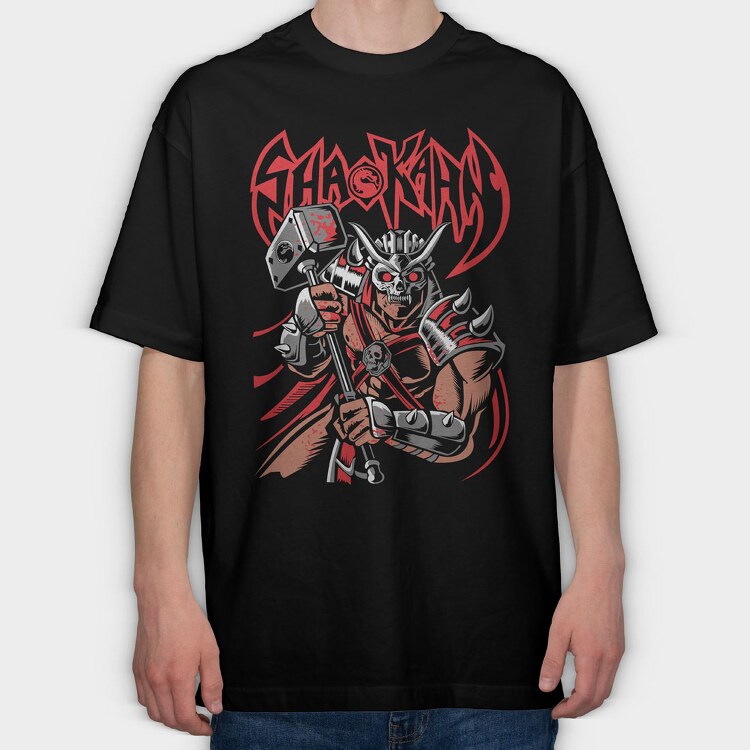 Shao Kahn, Tricou Oversize Barbati (Unisex)