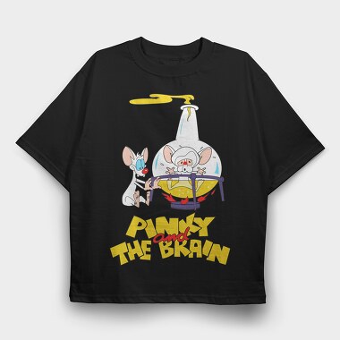 Pinky & the Brain 1, Tricou Oversize Barbati (Unisex)