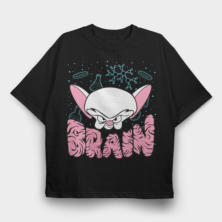 Pinky & the Brain 2, Tricou Oversize Barbati (Unisex)