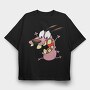 Cartoon Retro Courage the Cowardly Dog 3, Tricou Oversize Barbati (Unisex)