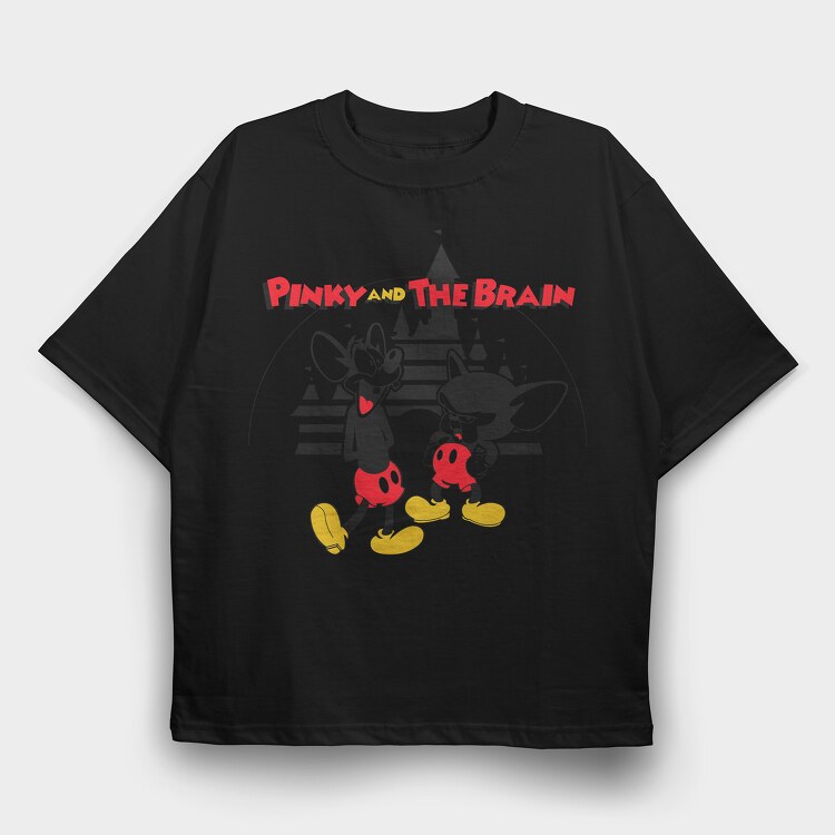 Pinky & the Brain 5, Tricou Oversize Barbati (Unisex)