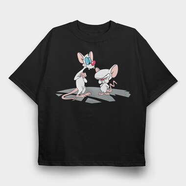 Pinky & the Brain 6, Tricou Oversize Barbati (Unisex)