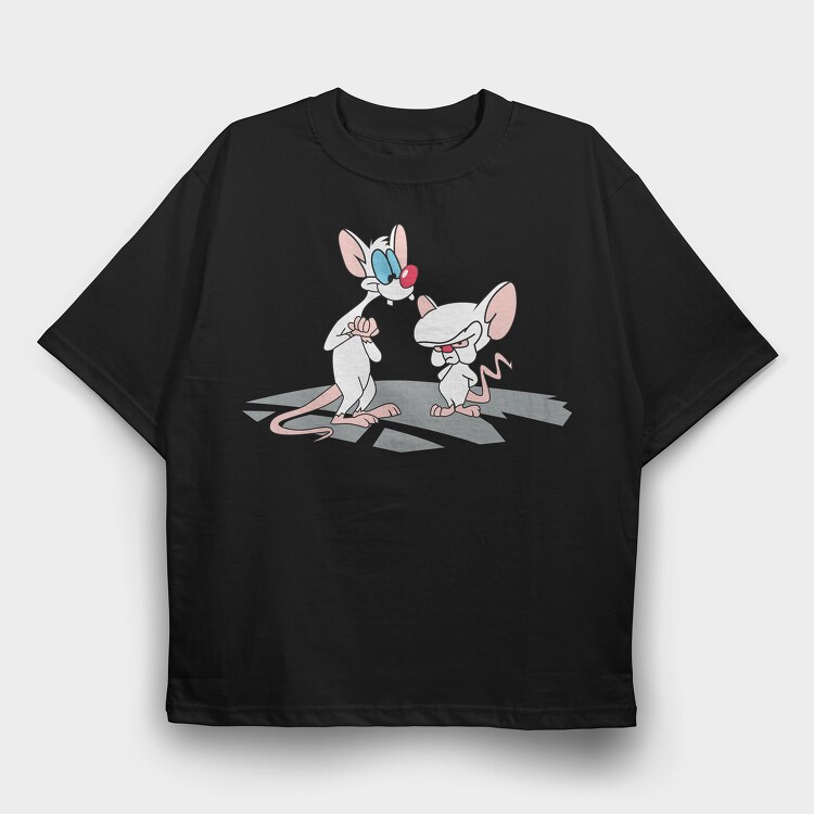 Pinky & the Brain 6, Tricou Oversize Barbati (Unisex)
