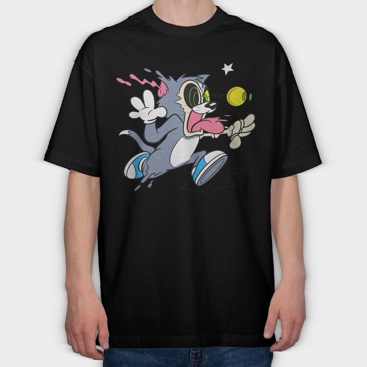 Crazy Tom, Tricou Oversize Barbati (Unisex)