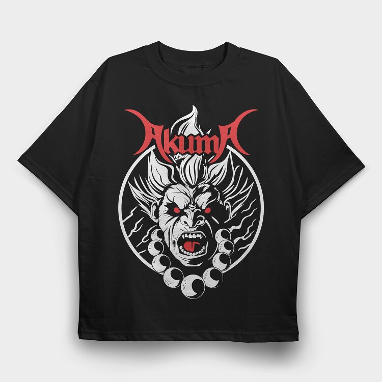Akuma, Tricou Oversize Barbati (Unisex)