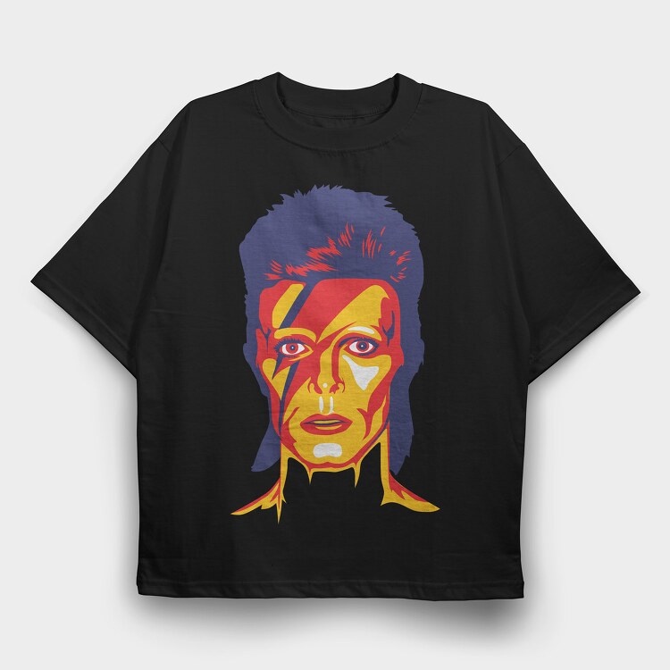 Aladdin Sane, Tricou Oversize Barbati (Unisex)