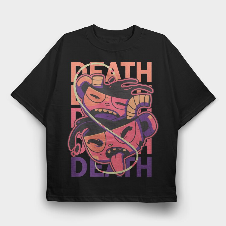 Cuphead 3, Tricou Oversize Barbati (Unisex)