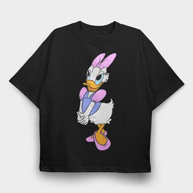 Cartoon Retro Daisy Duck 6, Tricou Oversize Barbati (Unisex)
