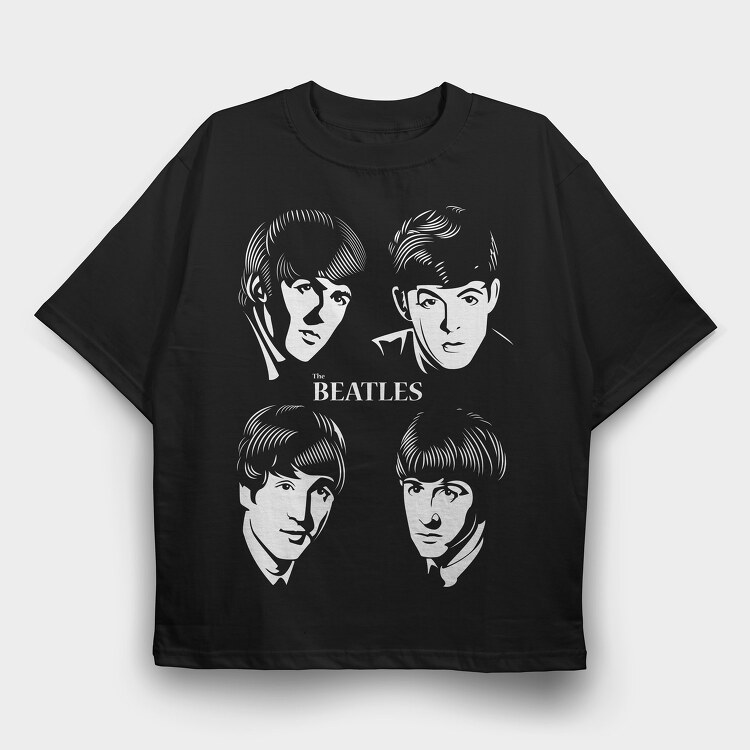 The Beatles 10, Tricou Oversize Barbati (Unisex)