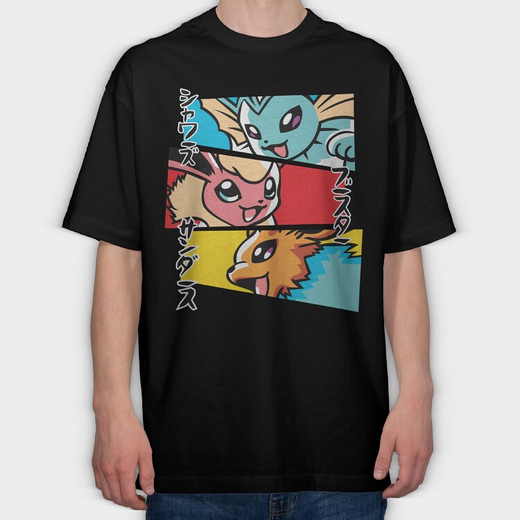 Pokemon 2, Tricou Oversize Barbati (Unisex)