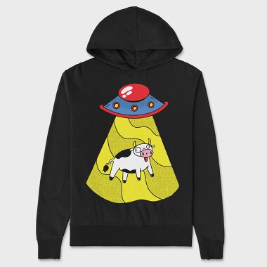 Alien Cow, Hanorac Oversize Barbati (Unisex)