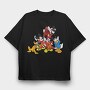 Cartoon Retro Disney 1, Tricou Oversize Barbati (Unisex)