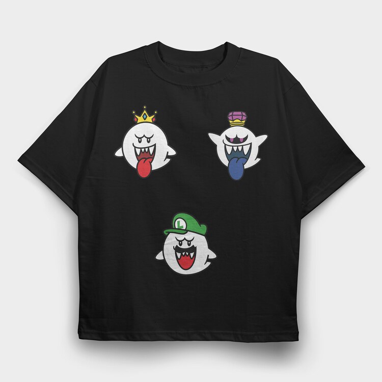 King Boo Boo Spin Boo Luigi, Tricou Oversize Barbati (Unisex)