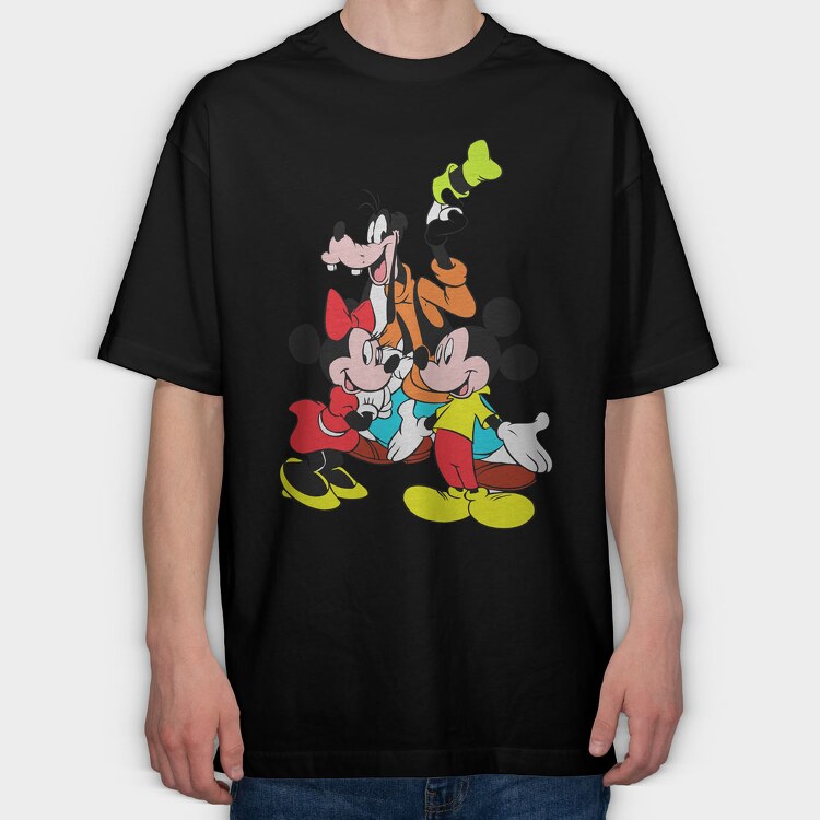 Cartoon Retro Disney 6, Tricou Oversize Barbati (Unisex)