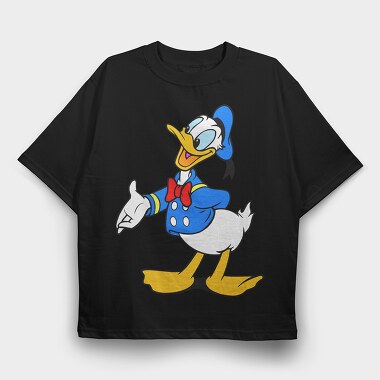 Cartoon Retro Donald Duck 2, Tricou Oversize Barbati (Unisex)