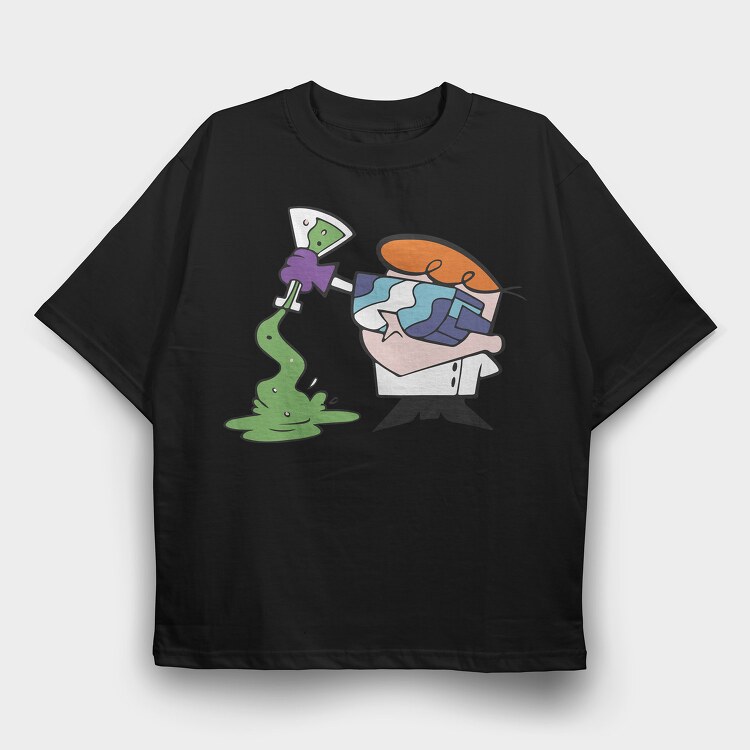 Dexter Laboratory 19, Tricou Oversize Barbati (Unisex)