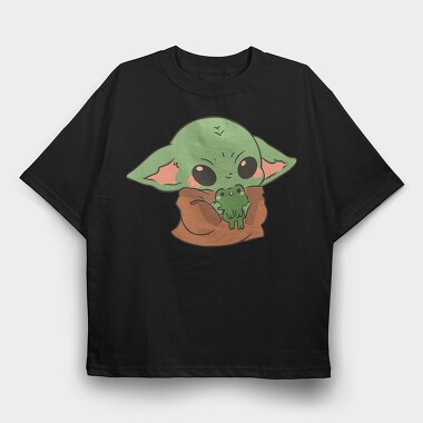 Baby Yoda 11, Tricou Oversize Barbati (Unisex)